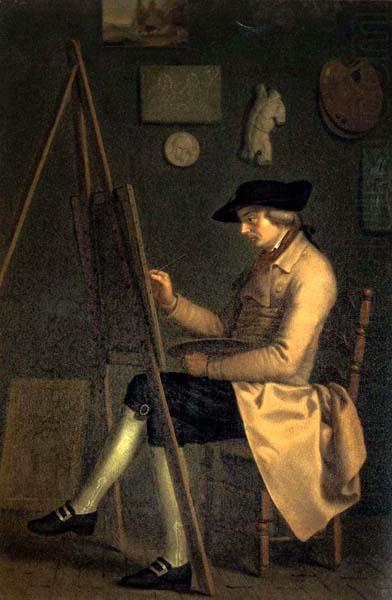 Friedrich Tischbein Self-Portrait at the Easel china oil painting image